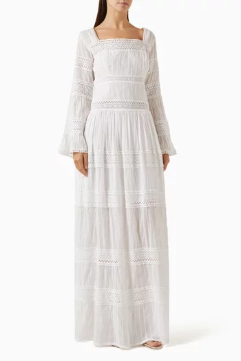 Lia Maxi Dress in Cotton