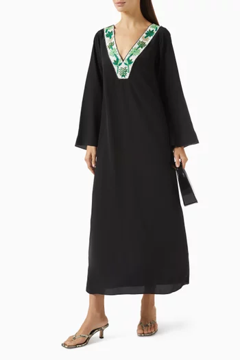 Vera Kaftan in Silk Crepe De Chine