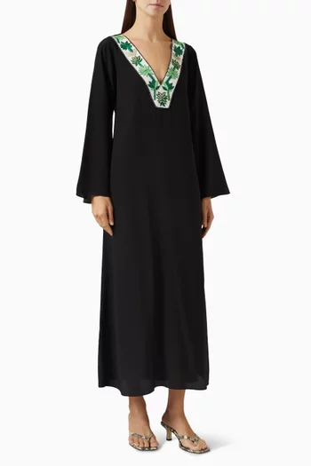 Vera Kaftan in Silk Crepe De Chine