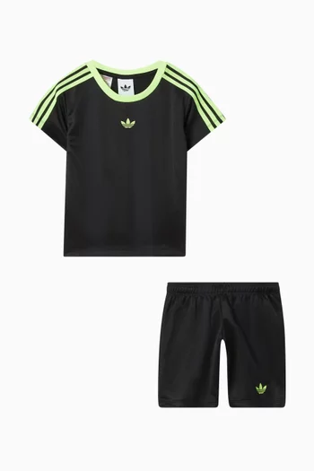 Sporty 2-piece Set in Soft Knit Jacquard Fabric