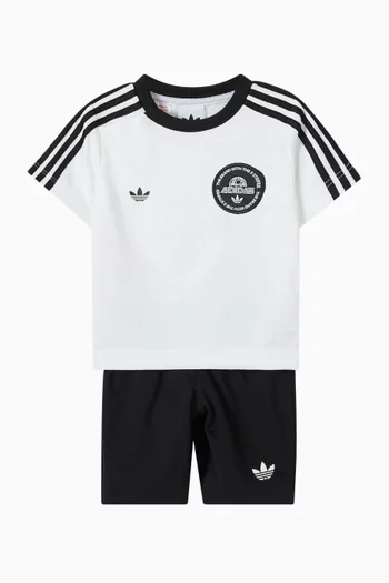 Stripes T-shirt & Shorts Set