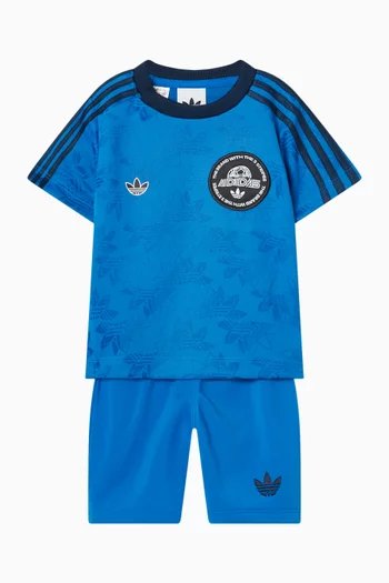 Stripes T-shirt & Shorts Set