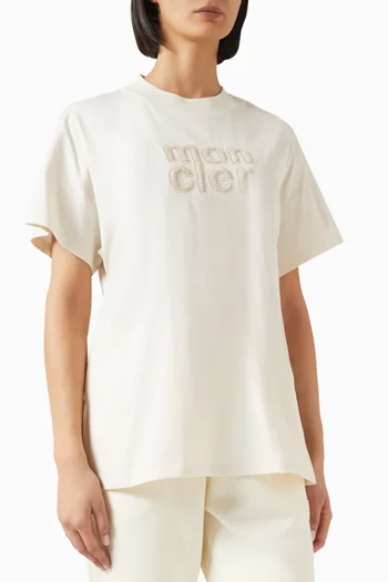 Teddy Logo T-shirt in Cotton