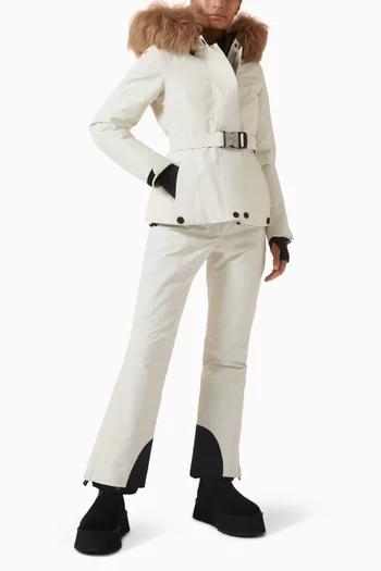 Laplance Shearling-trim Hooded Down Ski Jacket