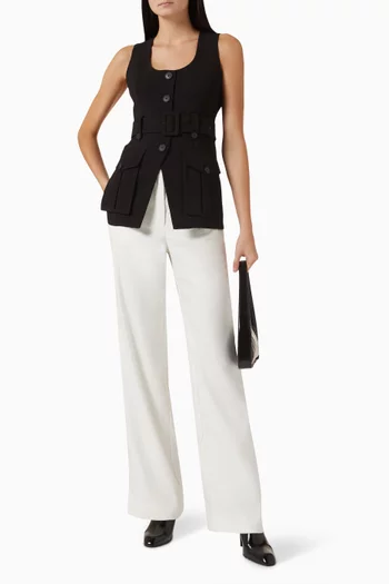 Becker Vest in Crepe