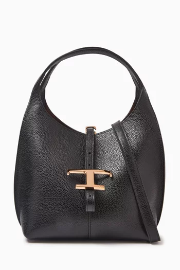 Mini T Timeless Shoulder Bag in Leather