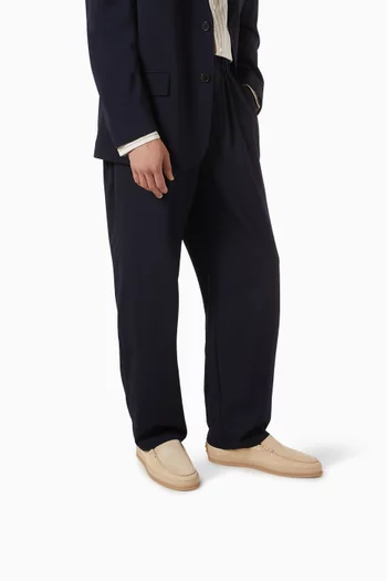 Pantofola Gomma Slip-on Loafers in Suede