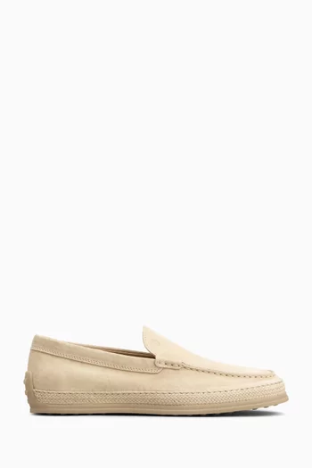 Pantofola Gomma Slip-on Loafers in Suede