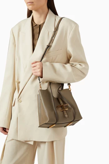 Mini T Timeless Shopping Bag in Leather