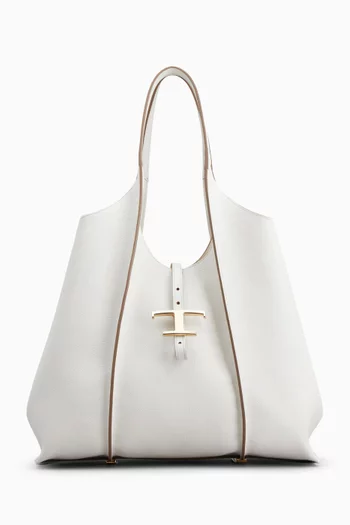 Medium T Timeless Shopping Bag in Leather