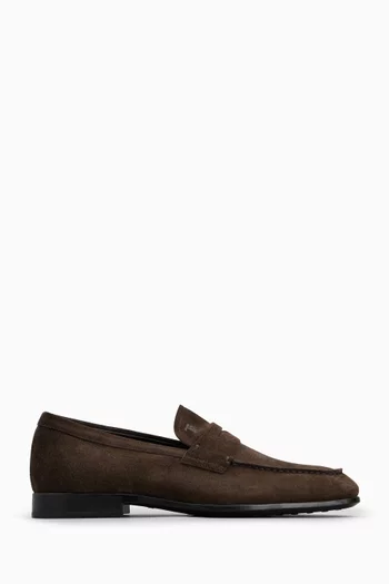 Penny Bar Loafers in Suede