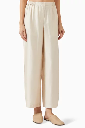 Takisada Pyjama-style Pants in Satin