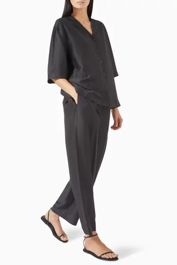 Takisada Pyjama-style Pants in Satin