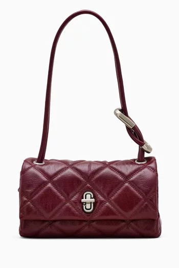 The Mini Dual Quilted Bag in Leather