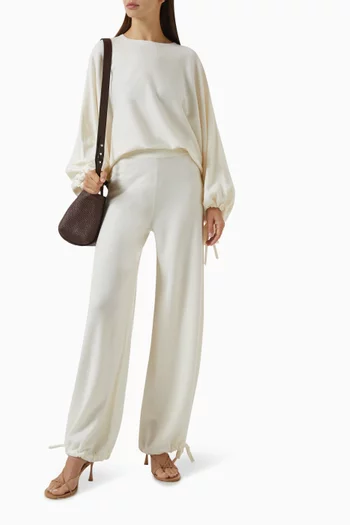 Nigeria Wide-leg Pants in Knit