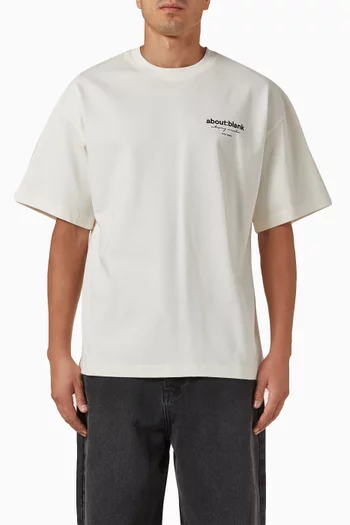 Reverse Longer Fit T-shirt in Cotton
