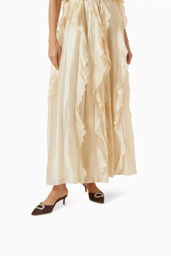 Lily 50 Mules in Satin