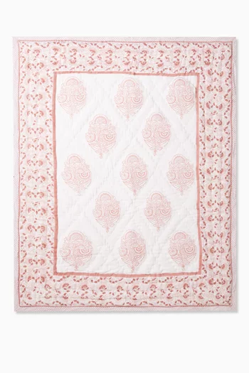 Block-print Quilt in Cotton