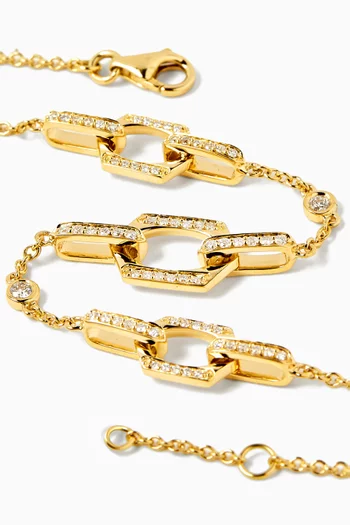Links Diamond Bracelet in 18kt Gold