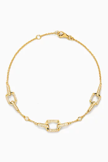 Links Diamond Bracelet in 18kt Gold