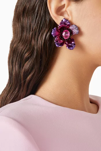 Begonia Poppy Earrings in 18kt Gold Vermeil