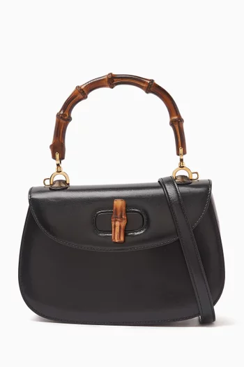 Bamboo Top-handle Bag in Leather
