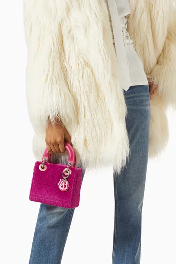 Mini Lady Dior Bag in Fur & Leather