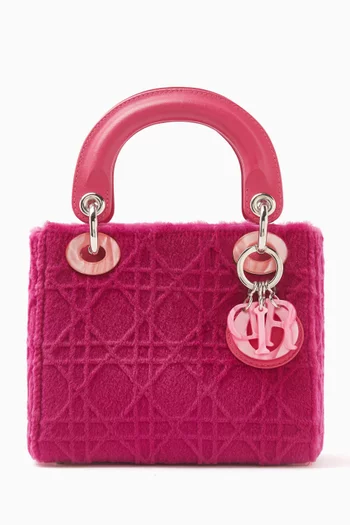 Mini Lady Dior Bag in Fur & Leather