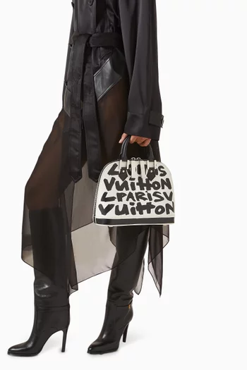 2000s x Stephen Sprouse Graffiti Alma MM Bag in Leather
