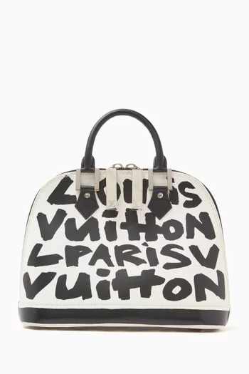 2000s x Stephen Sprouse Graffiti Alma MM Bag in Leather
