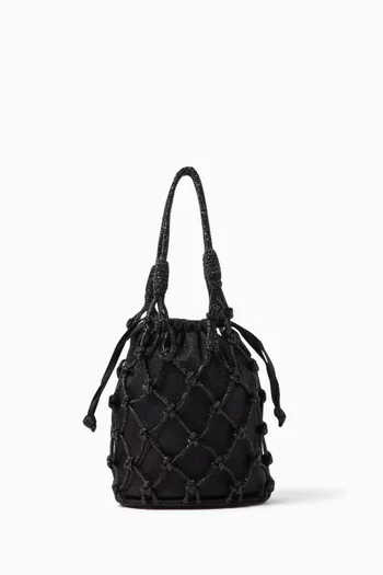 Sparkle Net Pouch in Satin