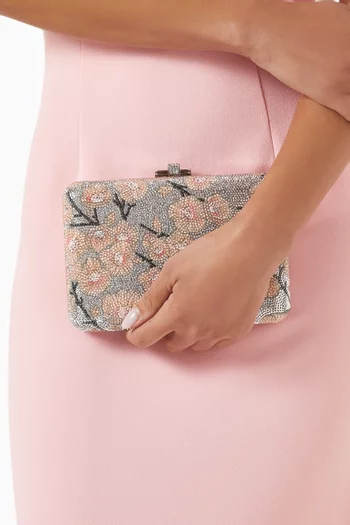 Slim Slide Spring Cherry Clutch