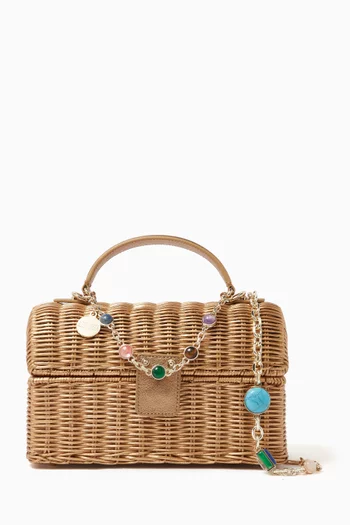 Isla Basket Bag in Wicker