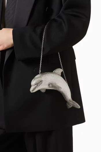 Dolphin Phin Crystal Clutch