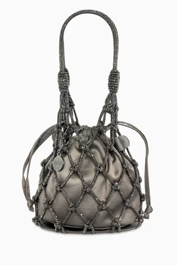 Sparkle Net Pouch in Satin