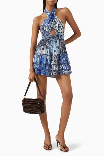Maona Open-back Dress in Rayon