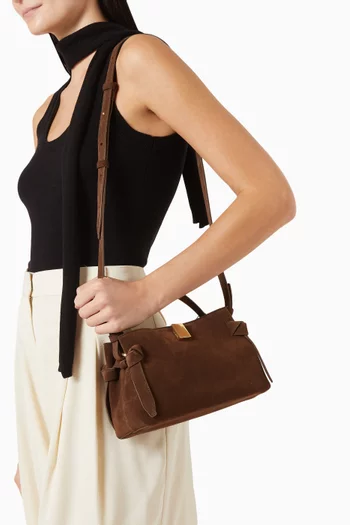 Gyoza Mini Bag in Italian Suede