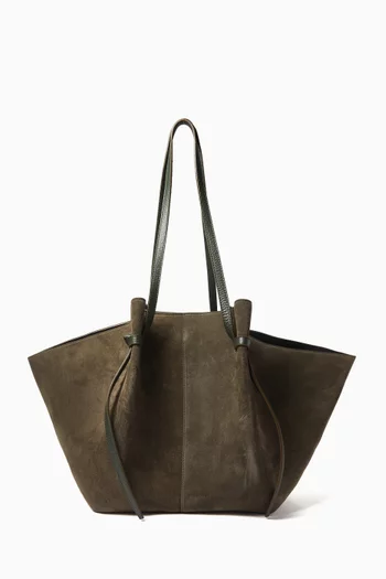 Large Mochi Tote Bag in Italian Suede