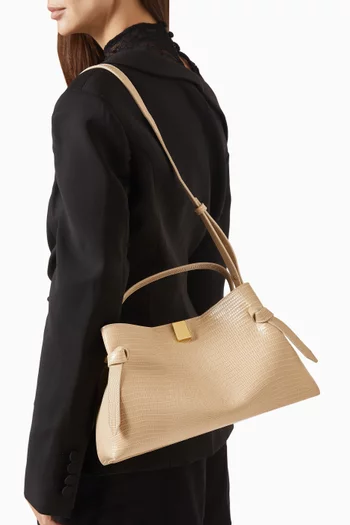 Gyoza Bag in Cowhide Leather