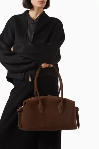 Brioche Duffle Bag in Suede