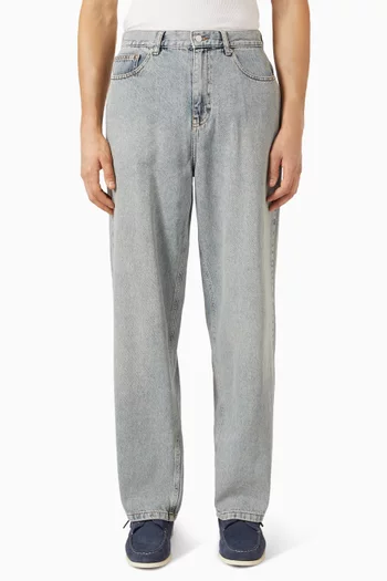 بنطال جينز روي باهت دينم