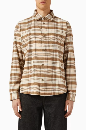 Lennon Flannel Overshirt in Cotton