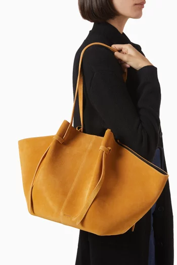 Large Mochi Tote Bag in Suede