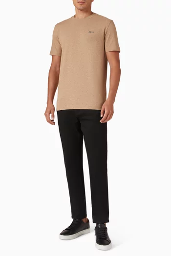 تي شيرت بشعار الماركة قطن مطاطي