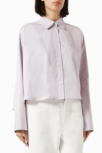 Trapeze Shirt in Cotton Poplin