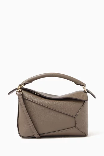Mini Puzzle Bag in Grained Calfskin
