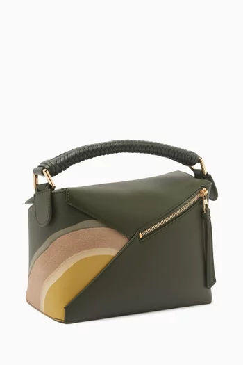 Small Puzzle Edge Bag in Nappa Calfskin