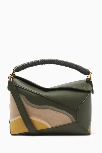Small Puzzle Edge Bag in Nappa Calfskin