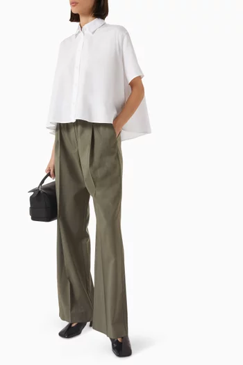 Trapeze Shirt in Cotton Poplin