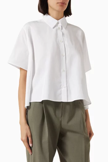 Trapeze Shirt in Cotton Poplin
